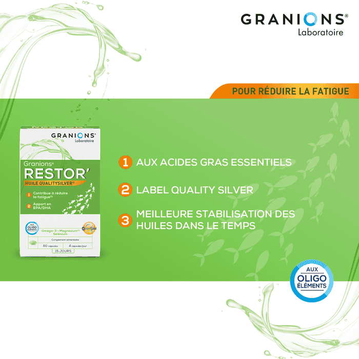 Granions Restor - Magnesium - Omega 3 