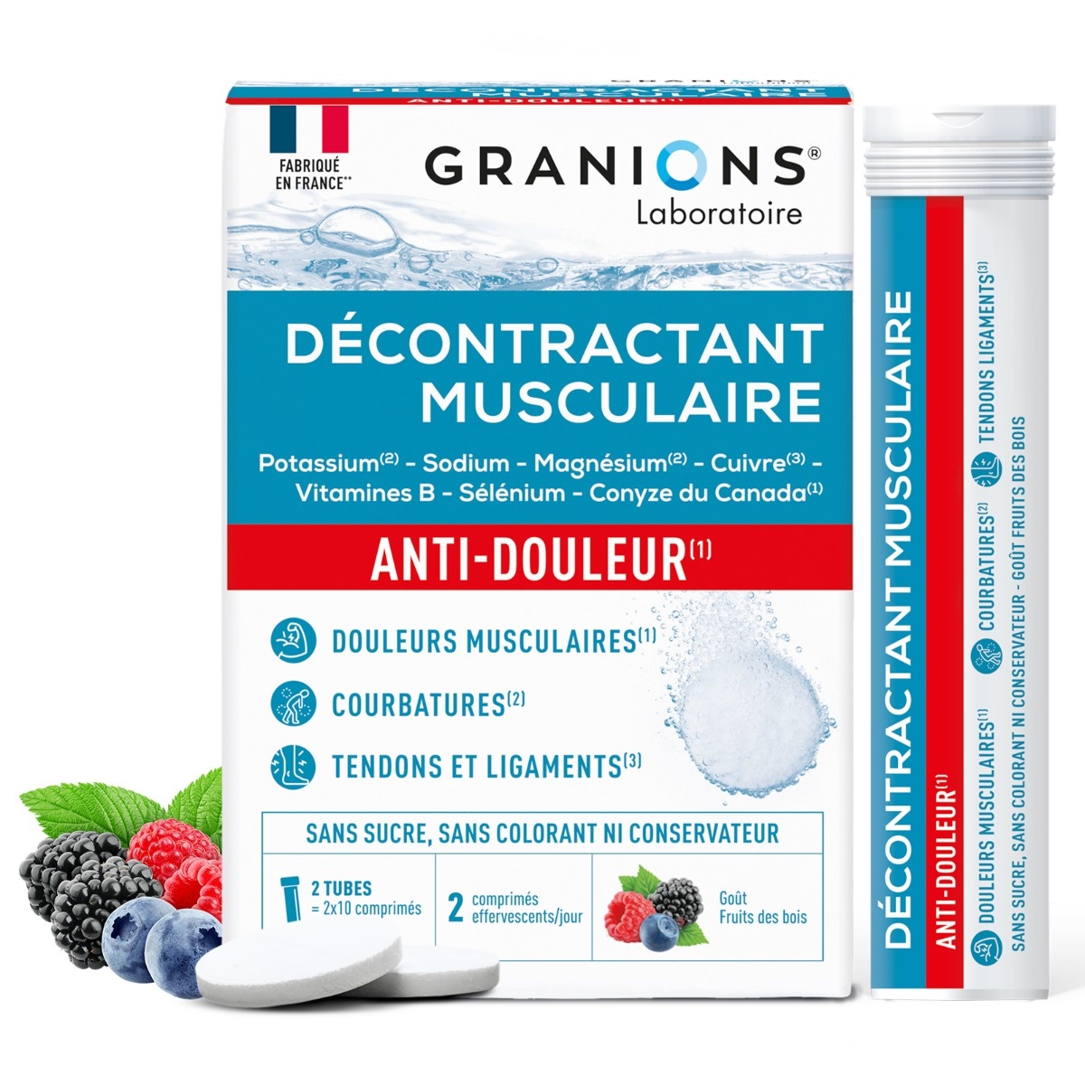 DÉCONTRACTANT MUSCULAIRE EFFERVESCENT