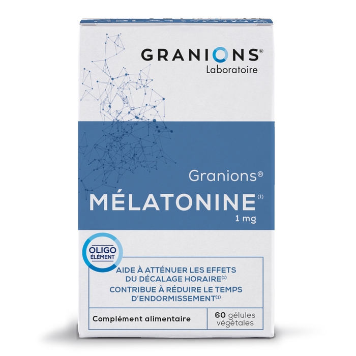 Granions Mélatonine 
Contribue à réduire le temps d'endormissement 