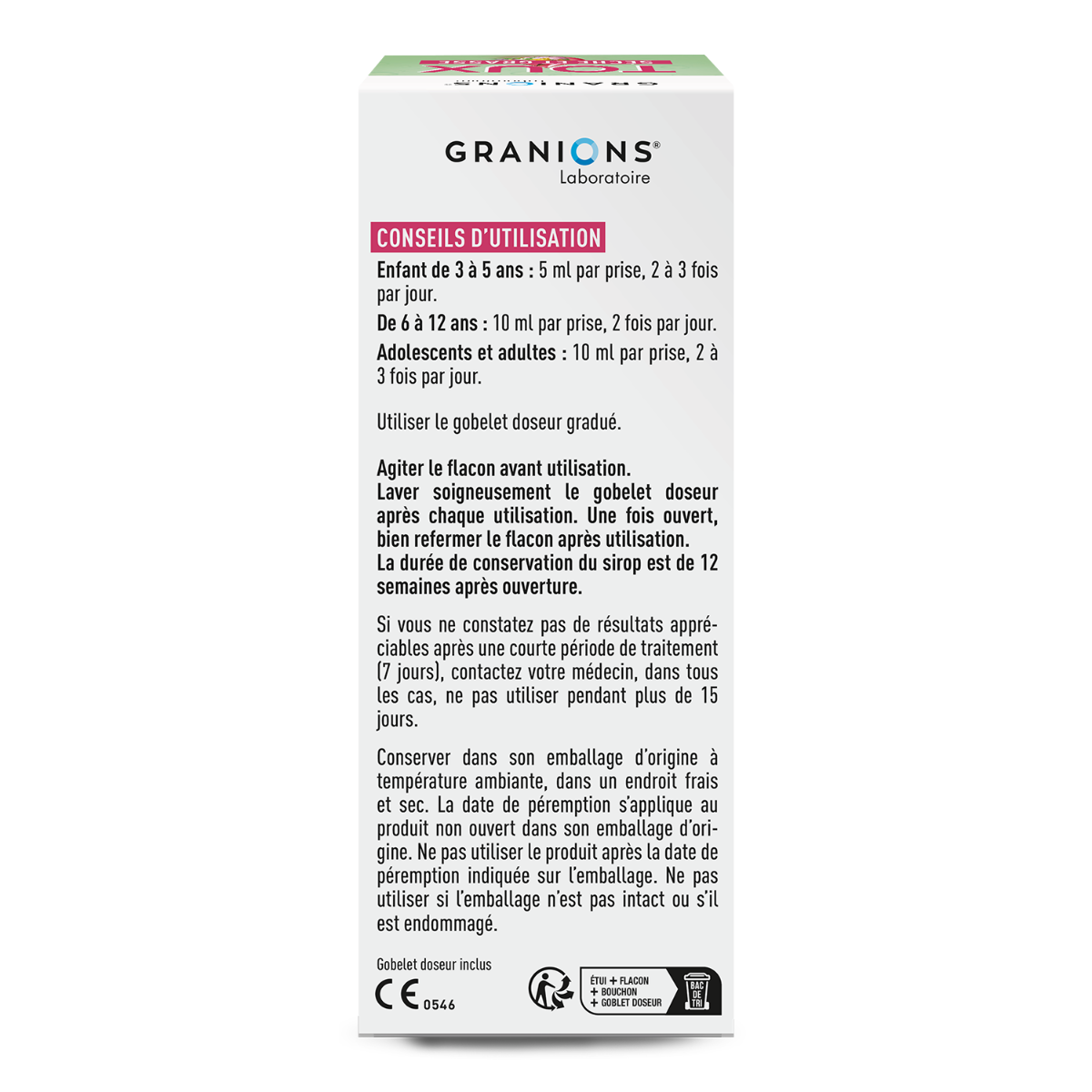 Sirop toux sèche et grasse
