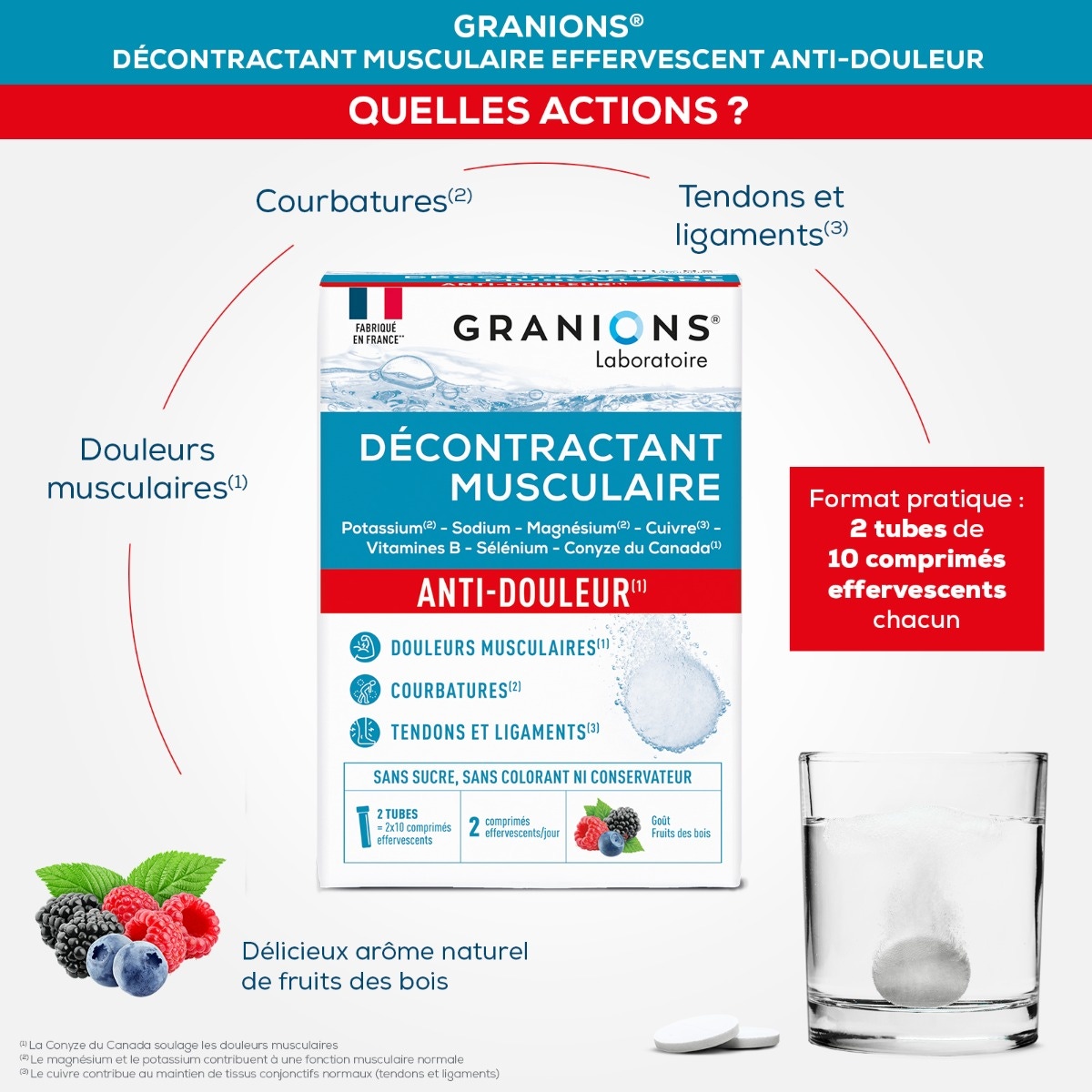 DÉCONTRACTANT MUSCULAIRE EFFERVESCENT