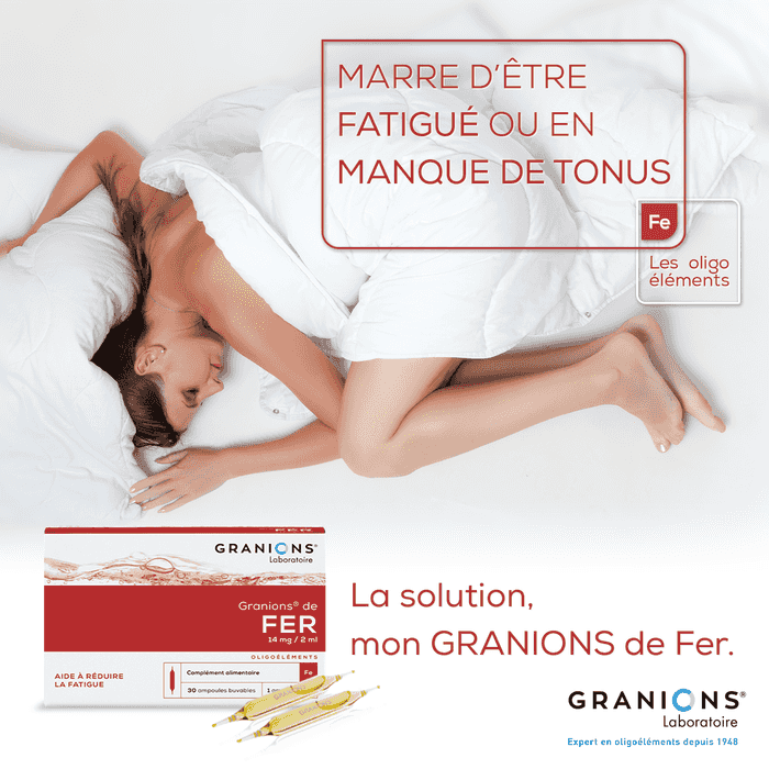 Granions de Fer 
Aide à réduire la fatigue