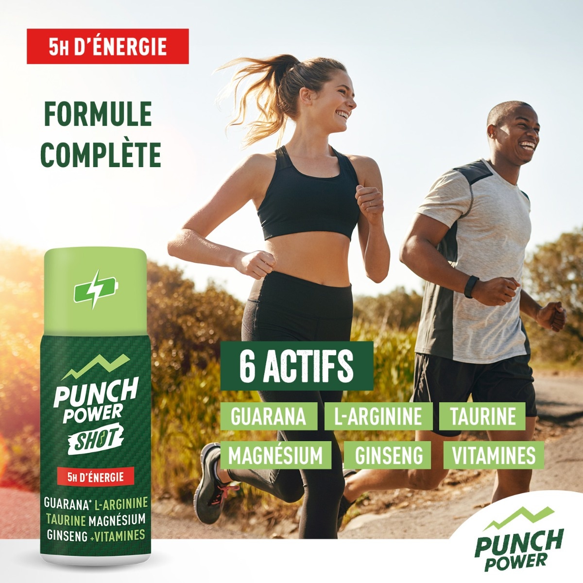 Booster Shot - 5h d'énergie naturelle - Guarana - L-Arginine - Taurine - Magnésium - Ginseng - Vitamines - Shot unitaire