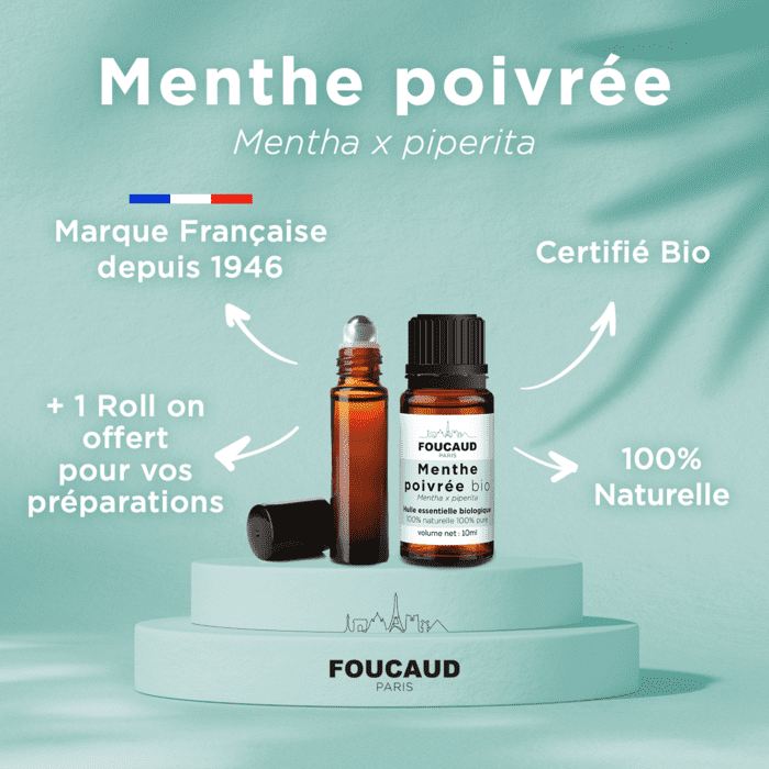 Huile essentielle Menthe Poivrée Bio