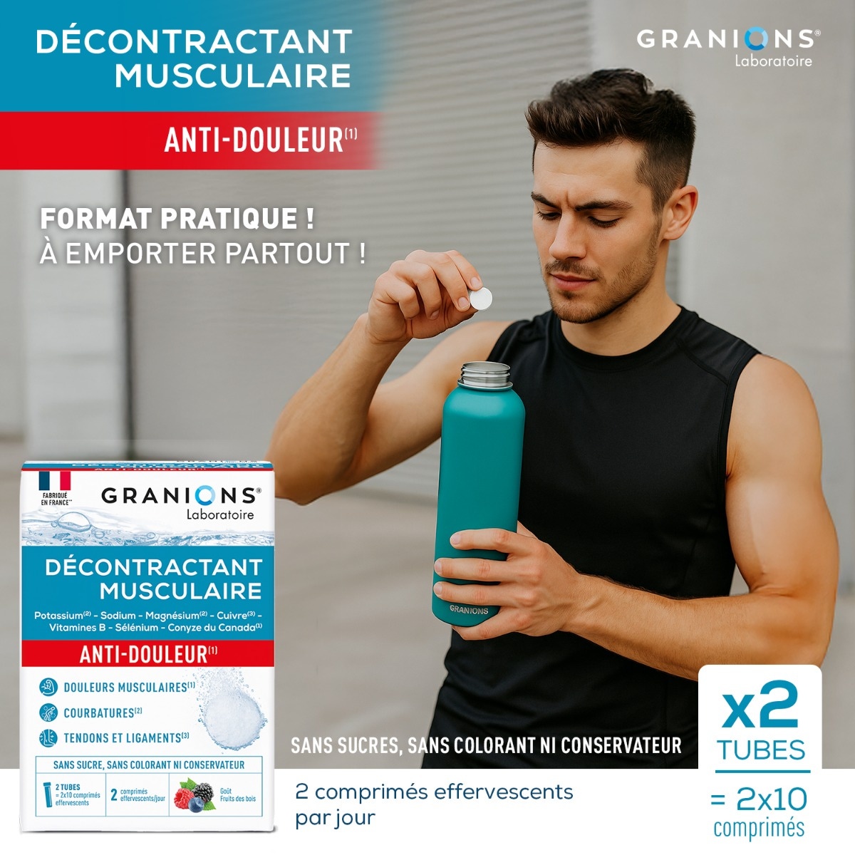 DÉCONTRACTANT MUSCULAIRE EFFERVESCENT
