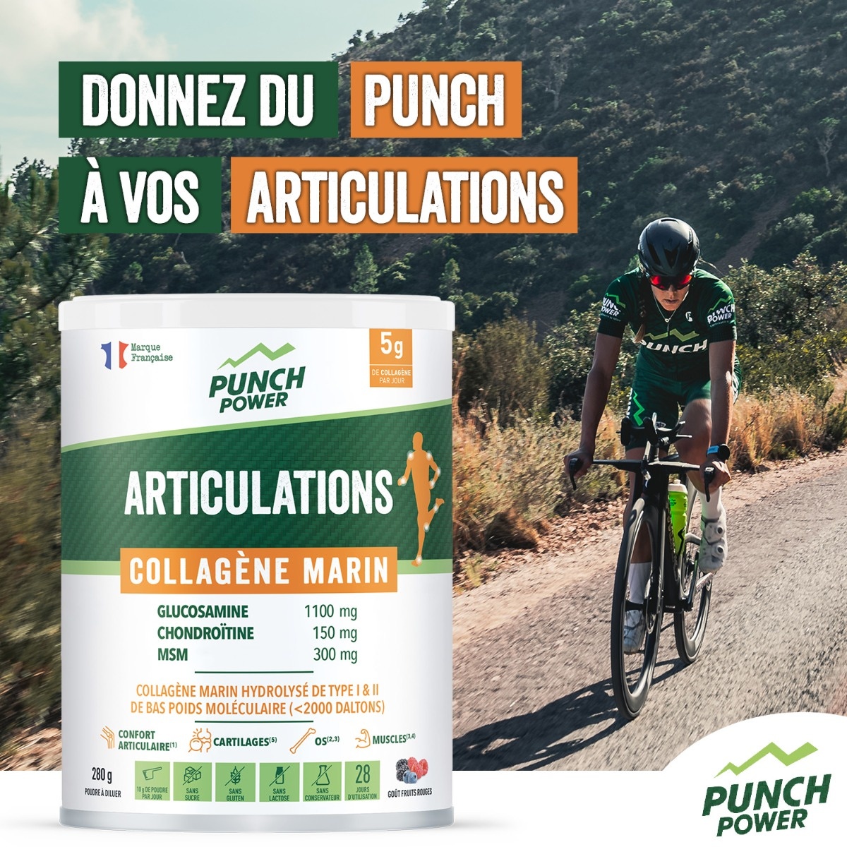 Collagène marin - Punch power- articulation - chondrostéo