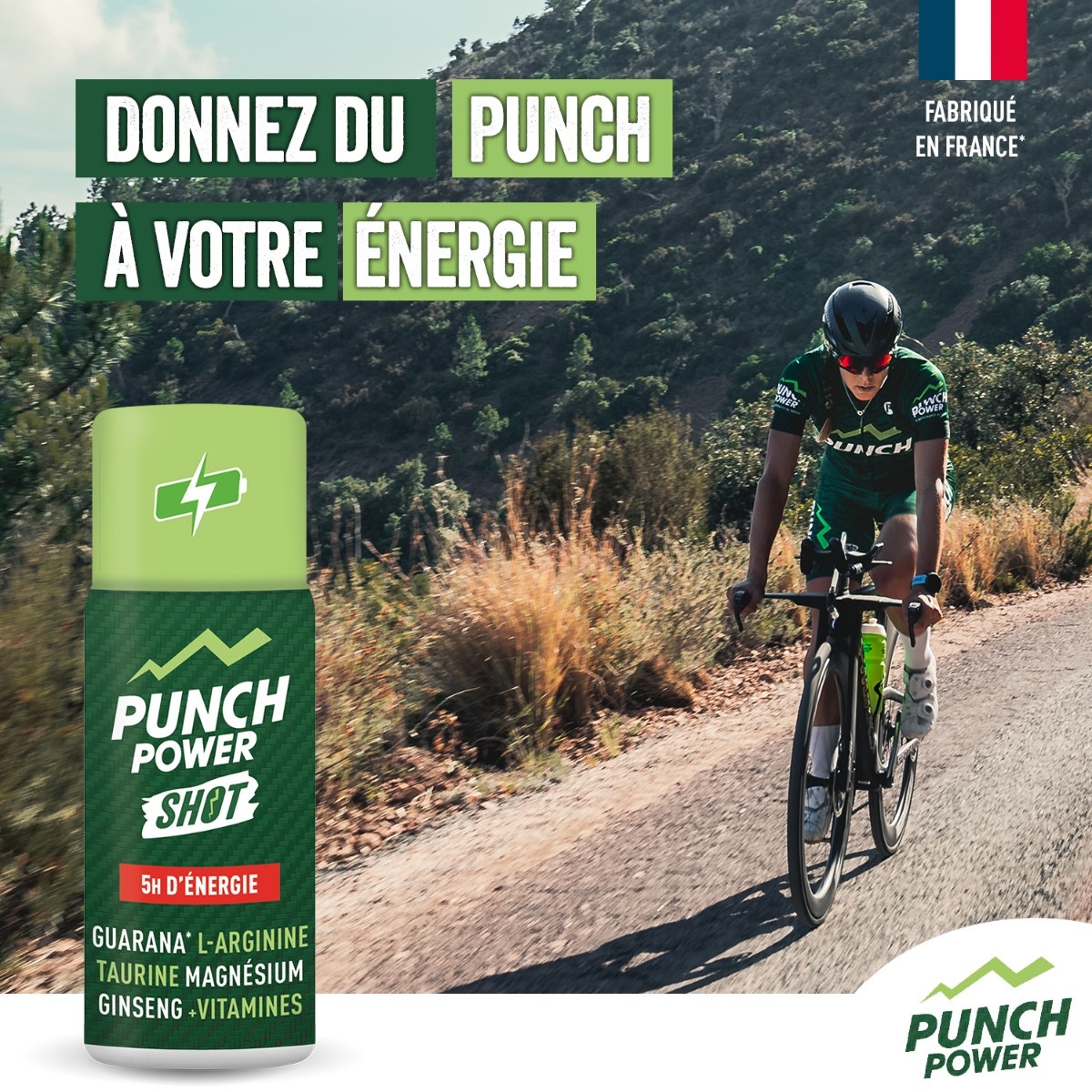 Booster Shot - 5h d'énergie naturelle - Guarana - L-Arginine - Taurine - Magnésium - Ginseng - Vitamines - Shot unitaire