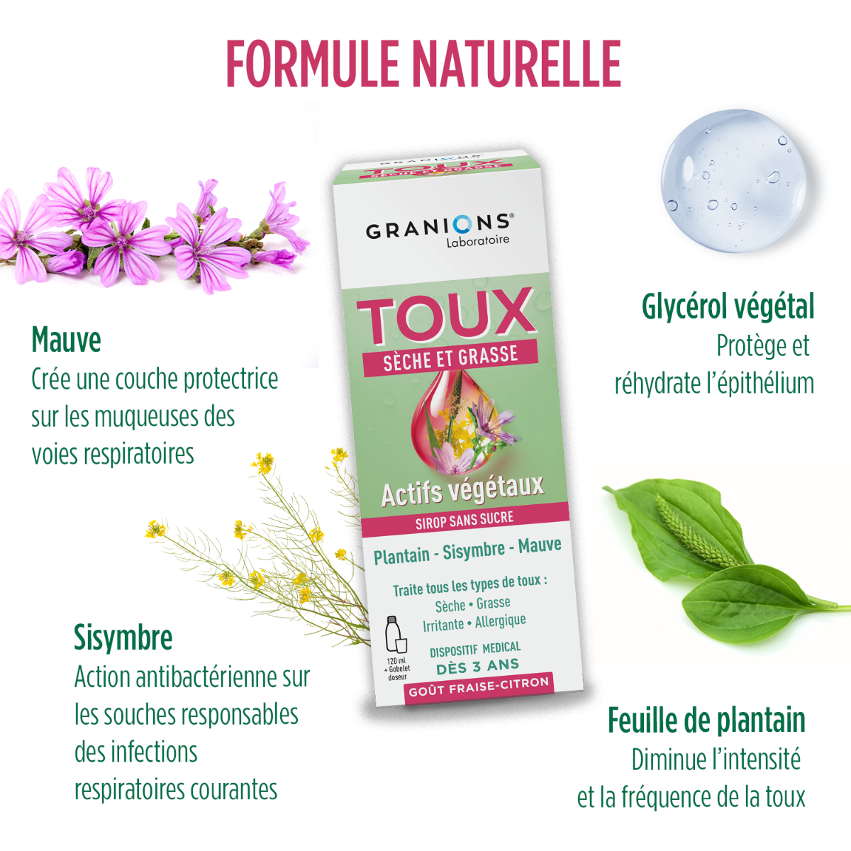 Sirop toux sèche et grasse
