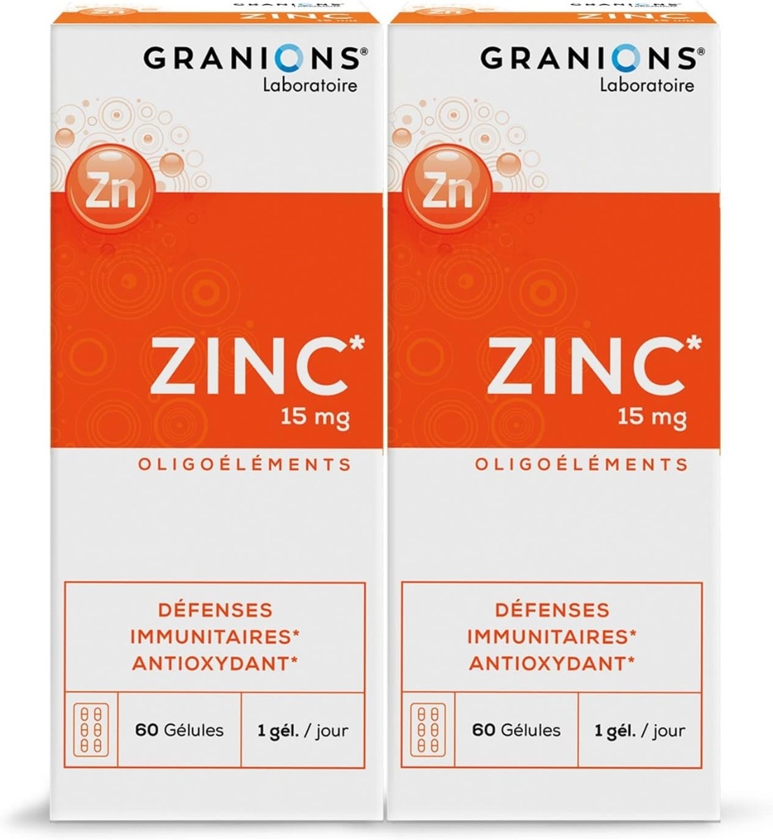 Lot de 2 zinc