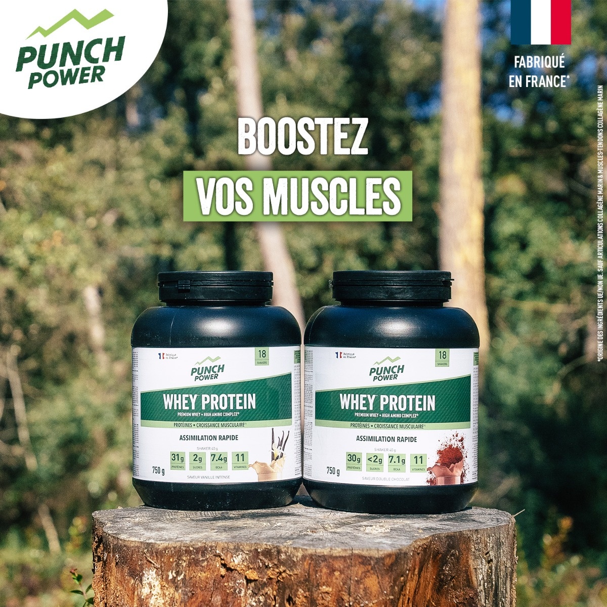 Whey vanille intense 750g