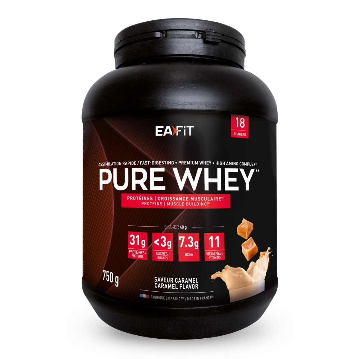 Pure whey caramel - croissance musculaire