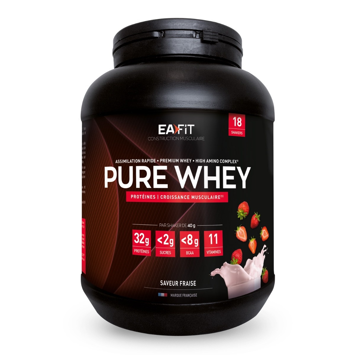 EAFIT Pure Whey Fraise 750gr