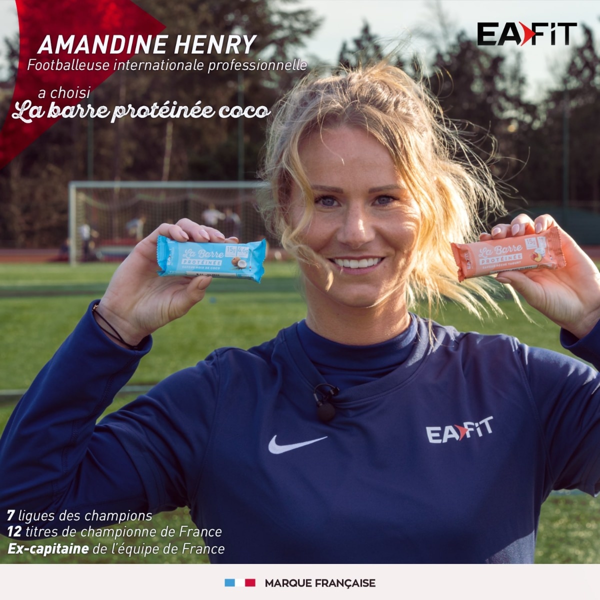 la barre protéinée chocolat - Amandine Henry