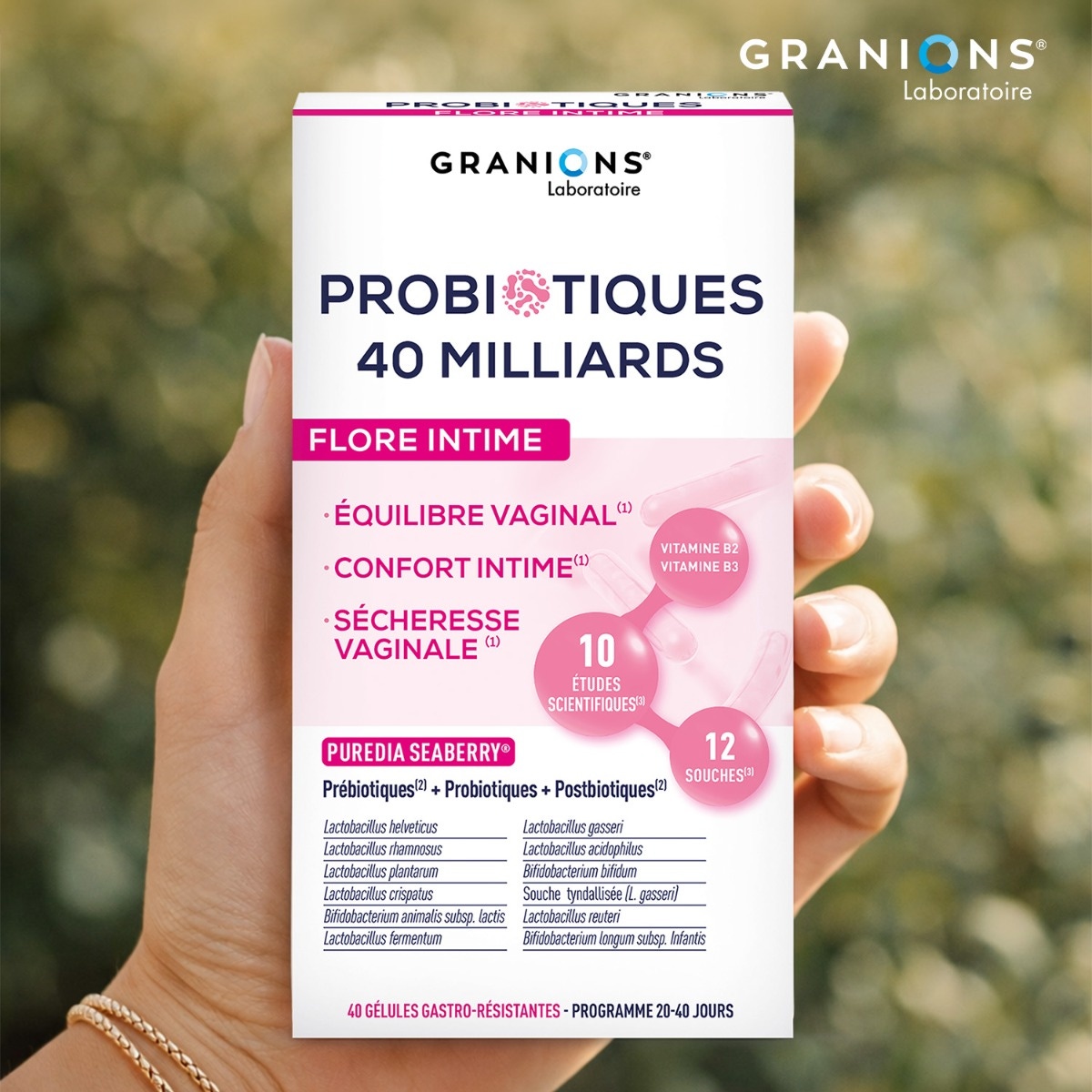 Granions - Probiotiques 40 milliards - Flore Intime 