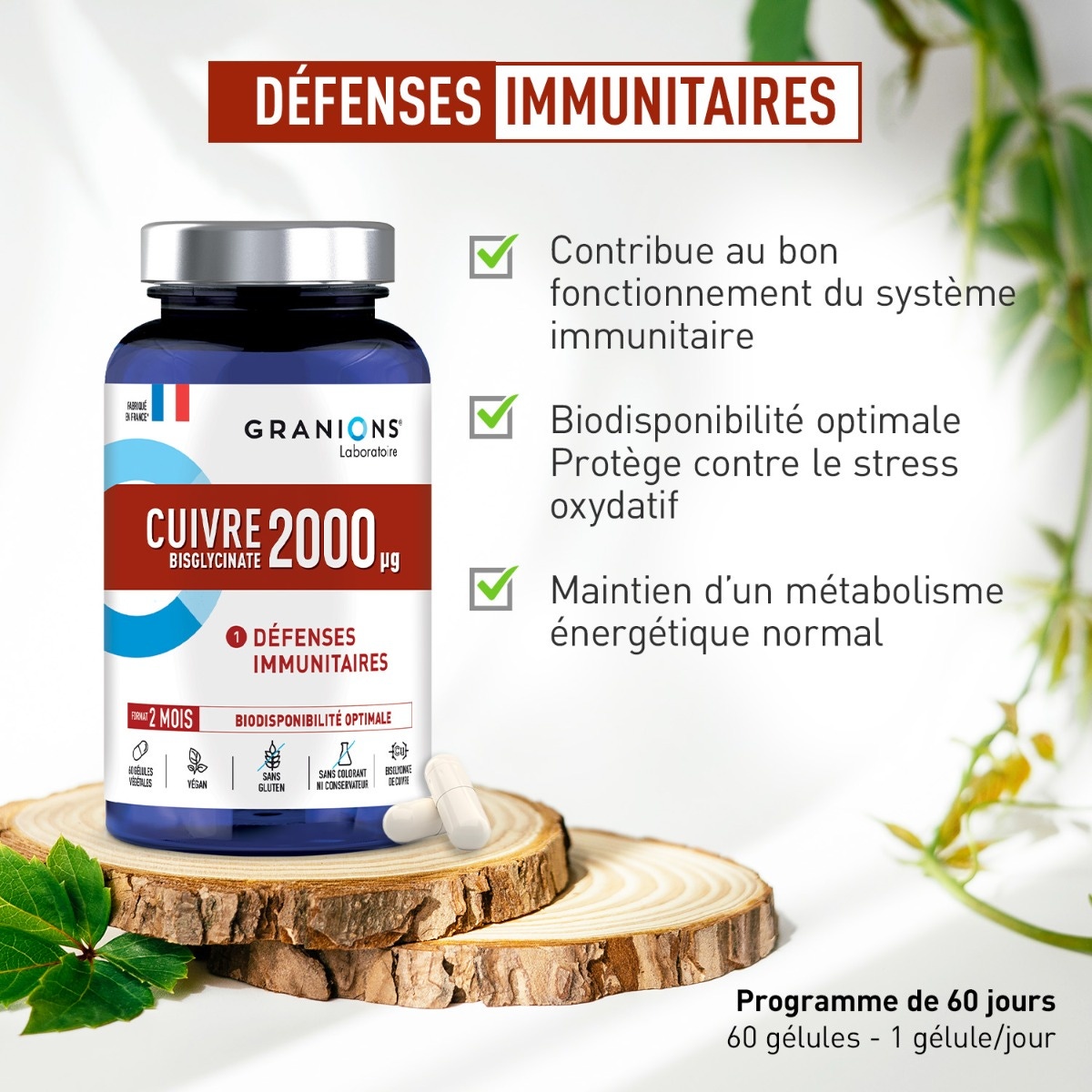 Cuivre bisglycinate 2000µg
