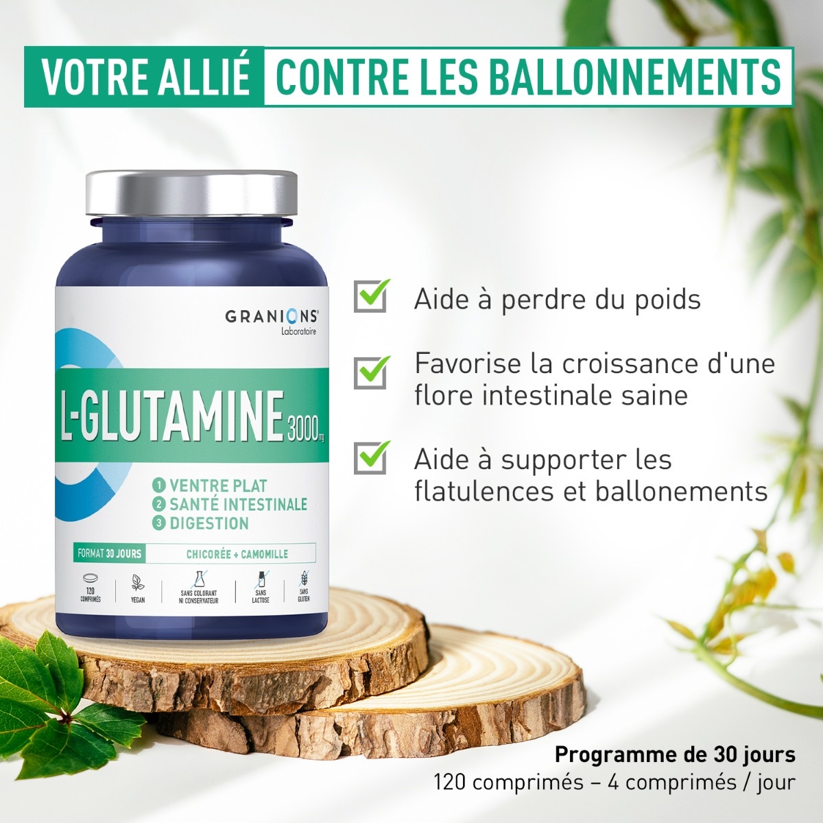 Granions - L-glutamine3000mg