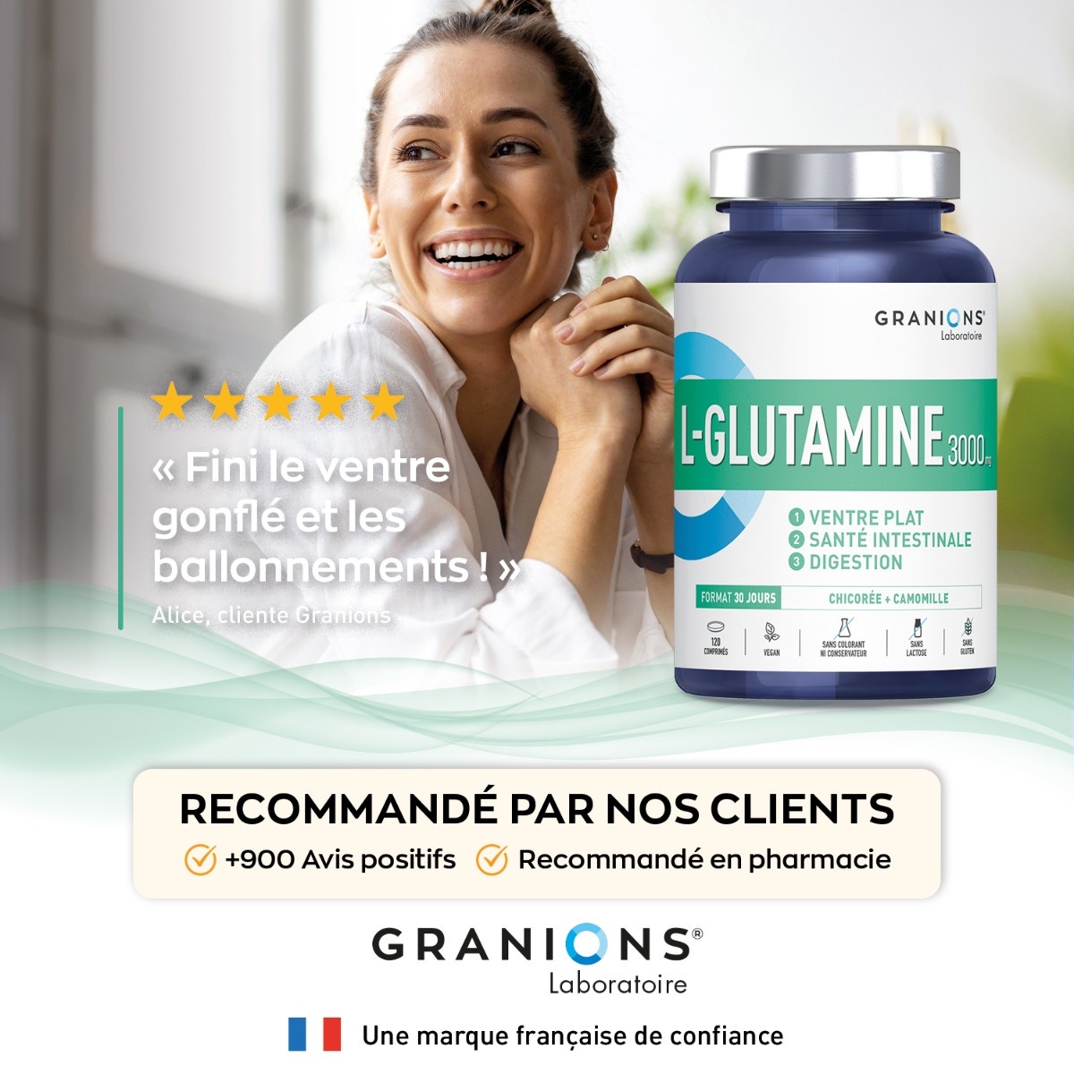 Granions - L-glutamine3000mg