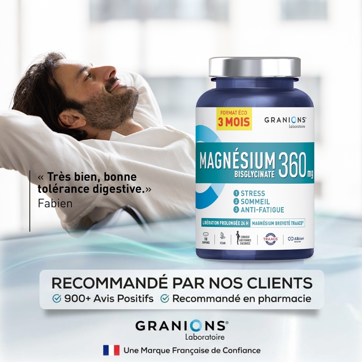 Granions - Magnésium Bisglycinate 360mg