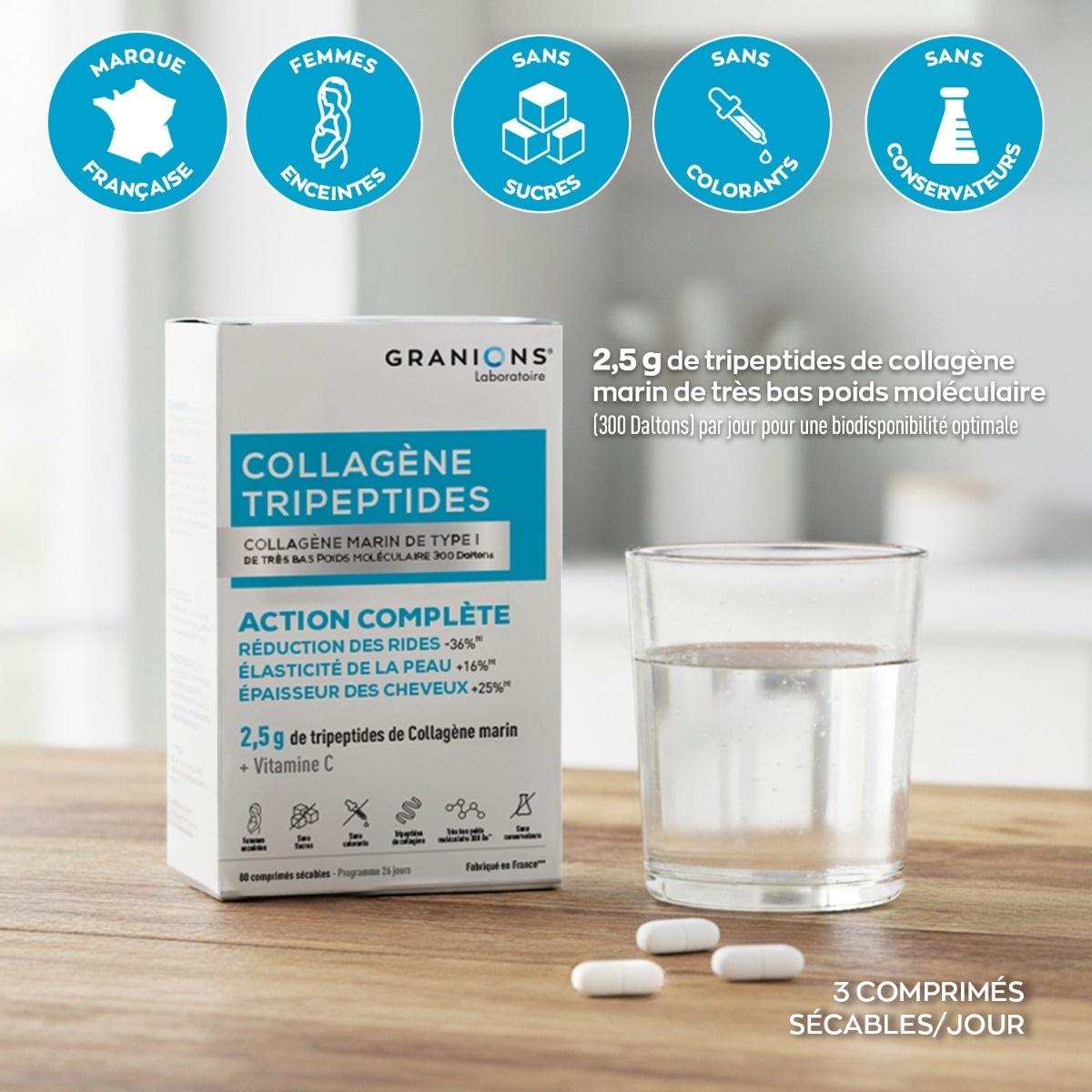 GRANIONS - COLLAGENE TRIPEPTIDES 