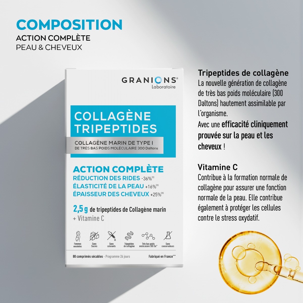 GRANIONS - COLLAGENE TRIPEPTIDES 