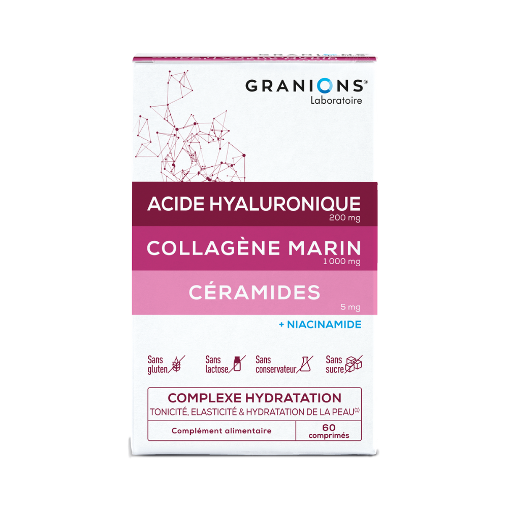 Complexe Hydratation - Tonicité, élasticité & hydratation de la peau - 60 comprimés