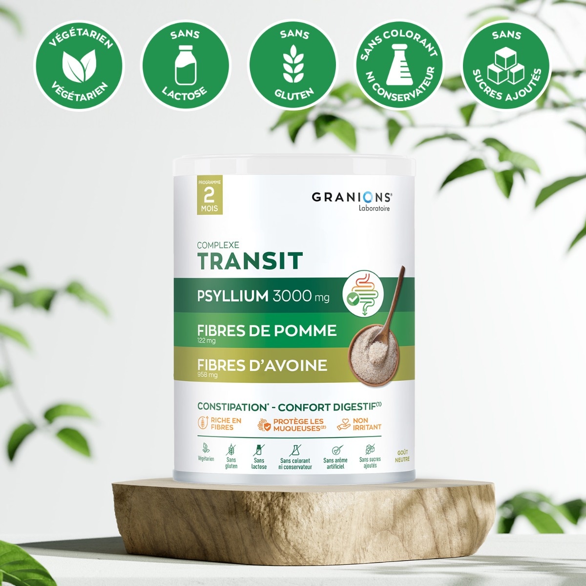 Complexe transit au Psyllium