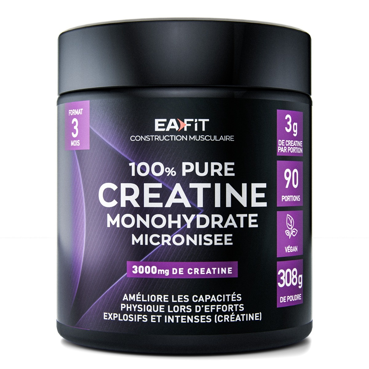 pure créatine -face