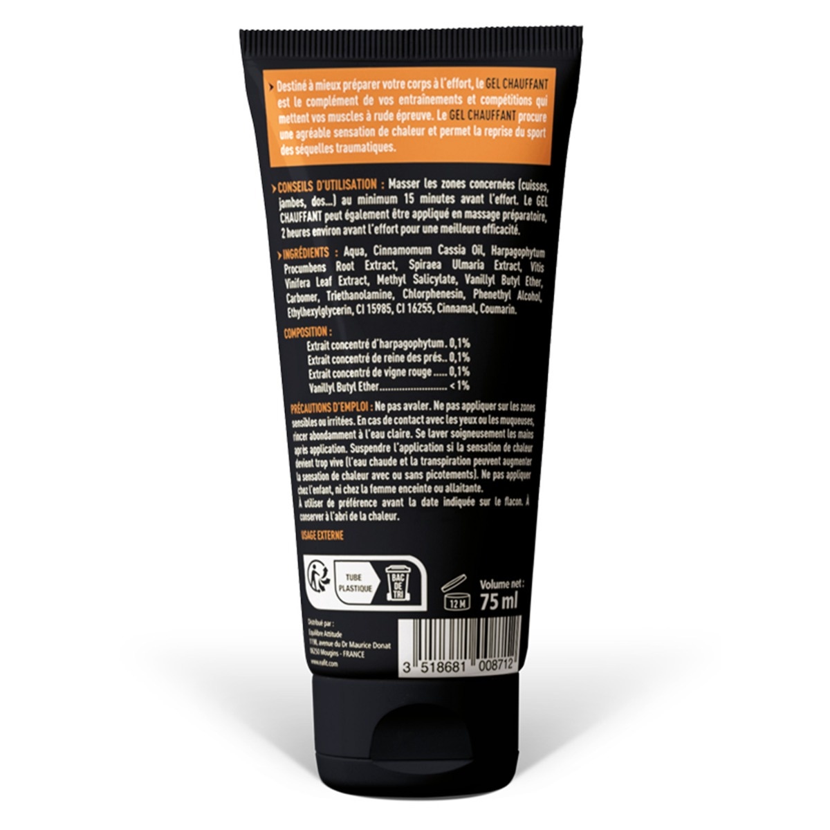 EAFIT Warming Massage Gel 75 ml