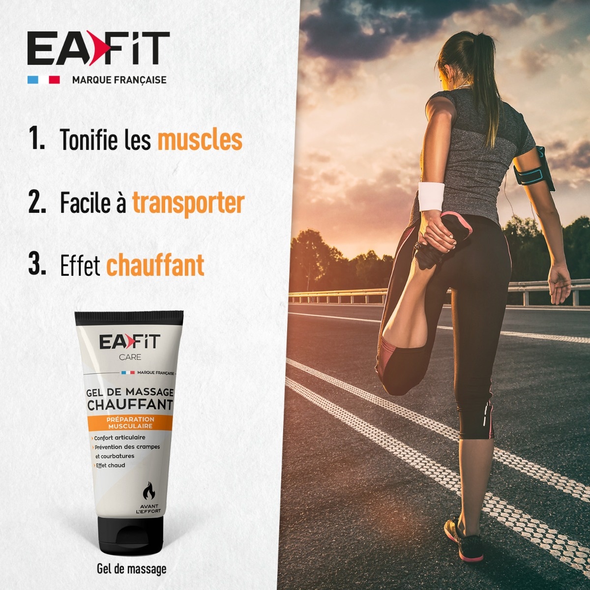 EAFIT Warming Massage Gel 75 ml