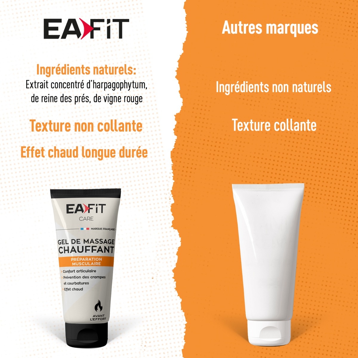 EAFIT Warming Massage Gel 75 ml