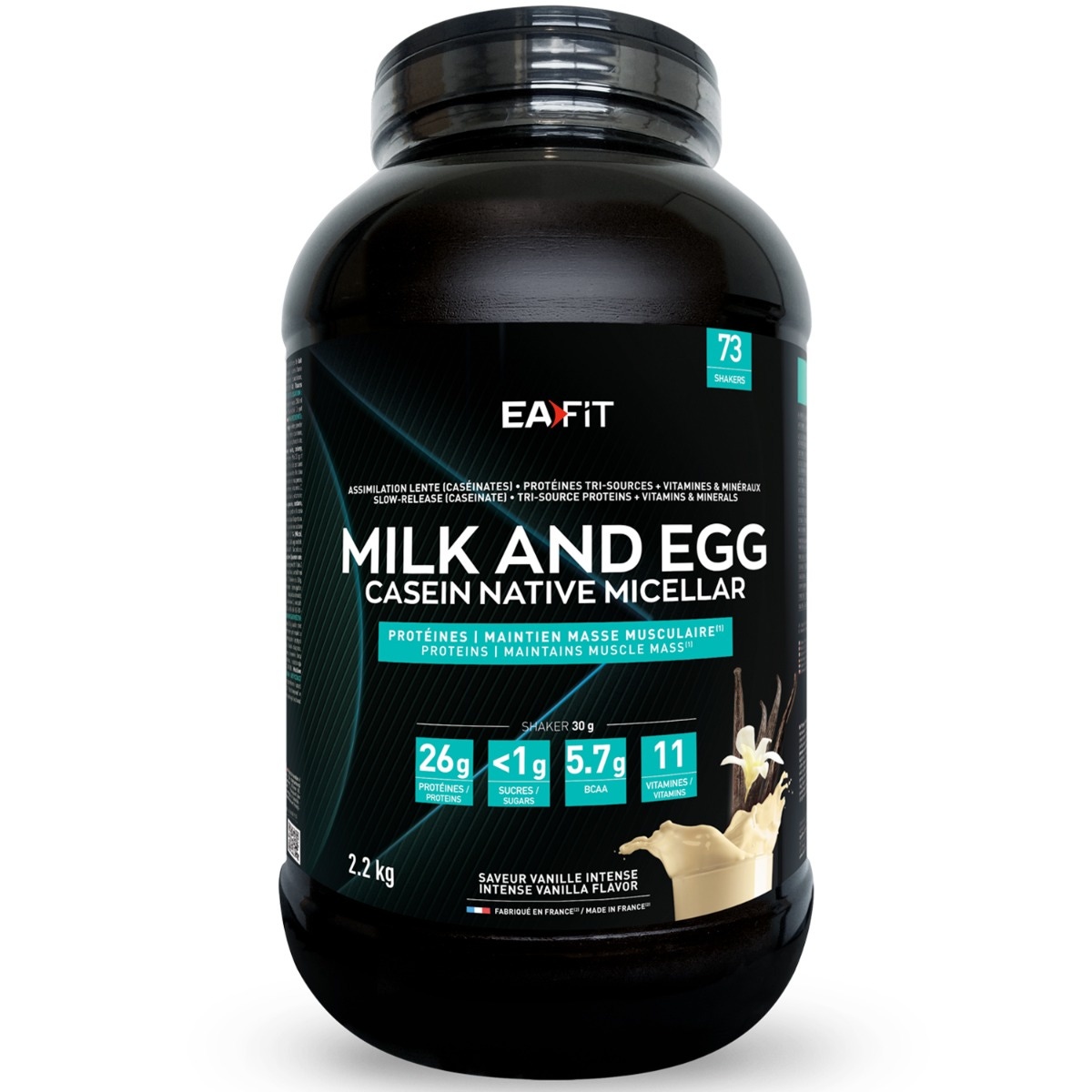 EA FIT - Milk and Egg - Protéines - Maintien masse Musculaire Saveur vanille
