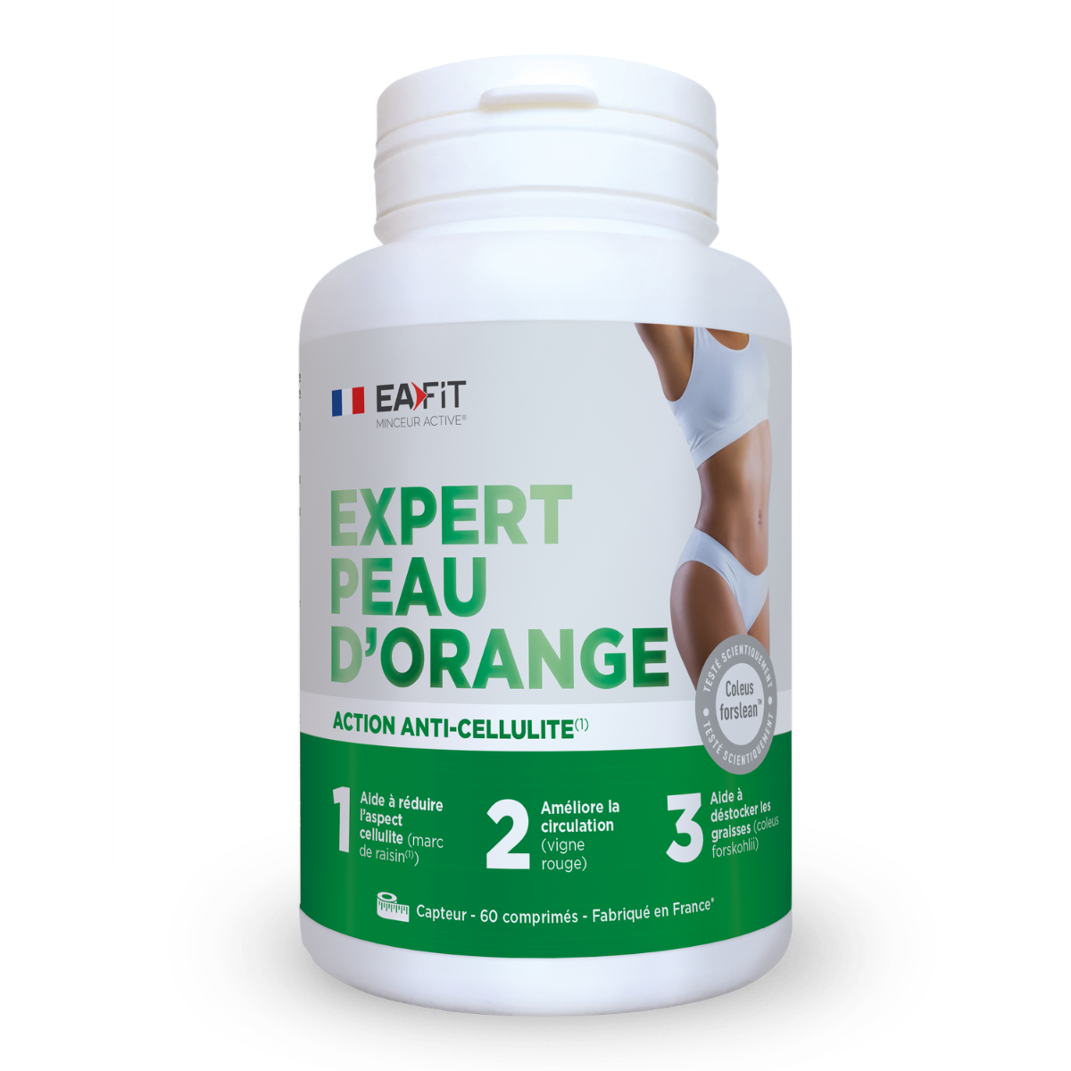 Expert Peau d'Orange 60 gélules : 10 plante, fruits, vitamine & minéraux pour éradiquer la cellulite !