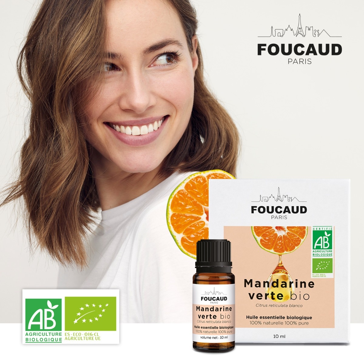 Foucaud - Huile essentielle - mandarine verte (Citrus reticulata blanco) - BIo