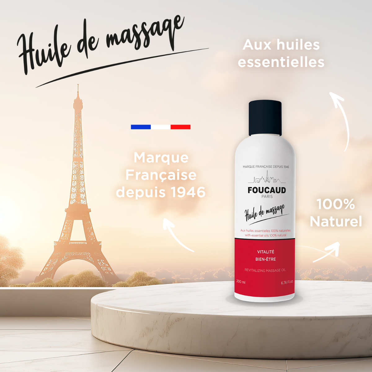 FOUCAUD Revitalizing Massage Oil 200 ml