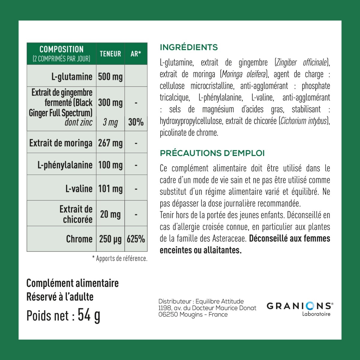 Granions - Complexe Booster GPL-1
