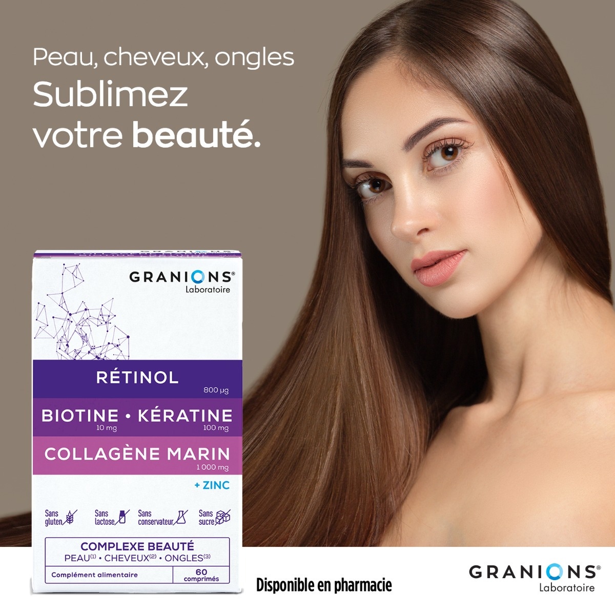Complexe Trio beauté Ongle cheveux Peau