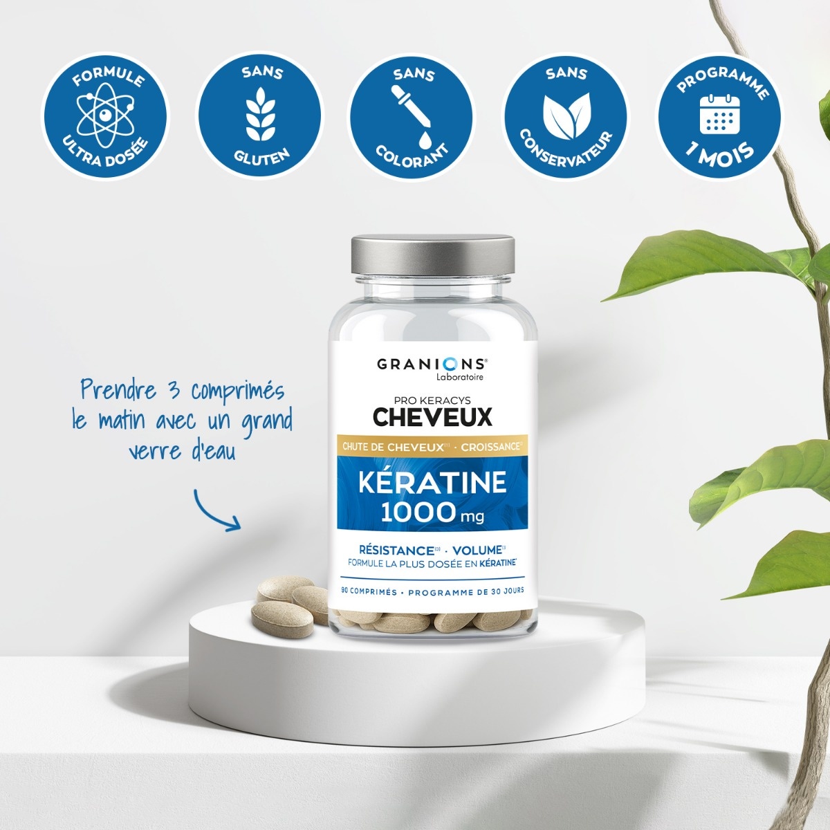Kératine 1000mg - Atouts