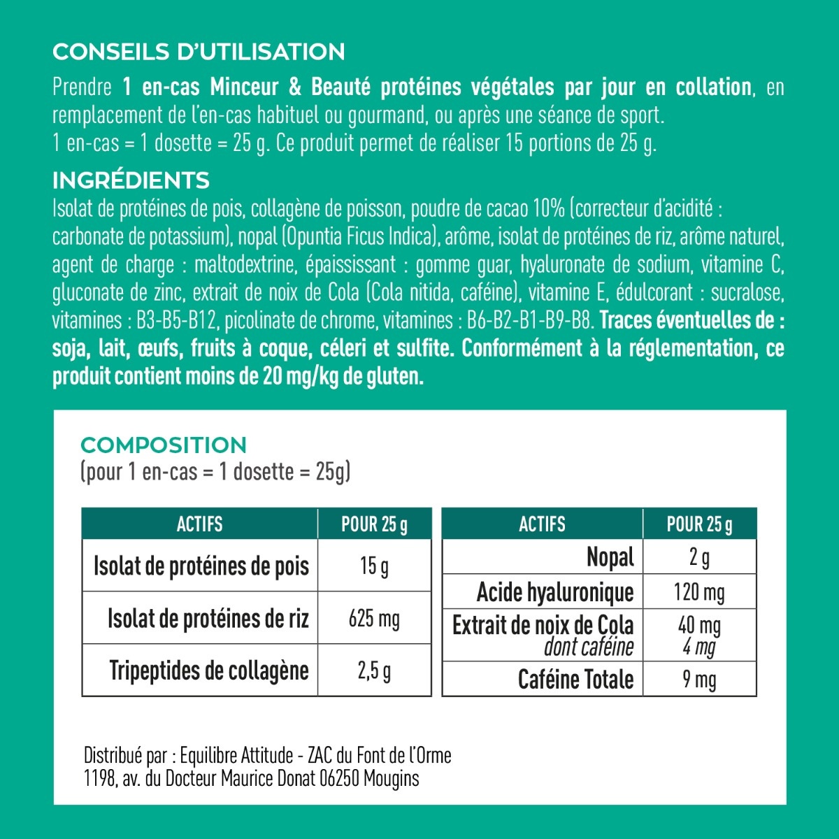 Protéine Végétale Minceur Beauté 275g