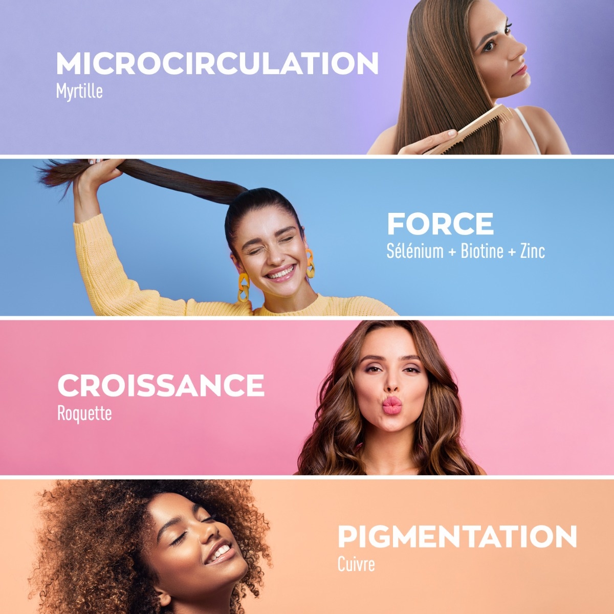 PROKERACYS Cheveux 4-EN-1 Poudre bienfaits