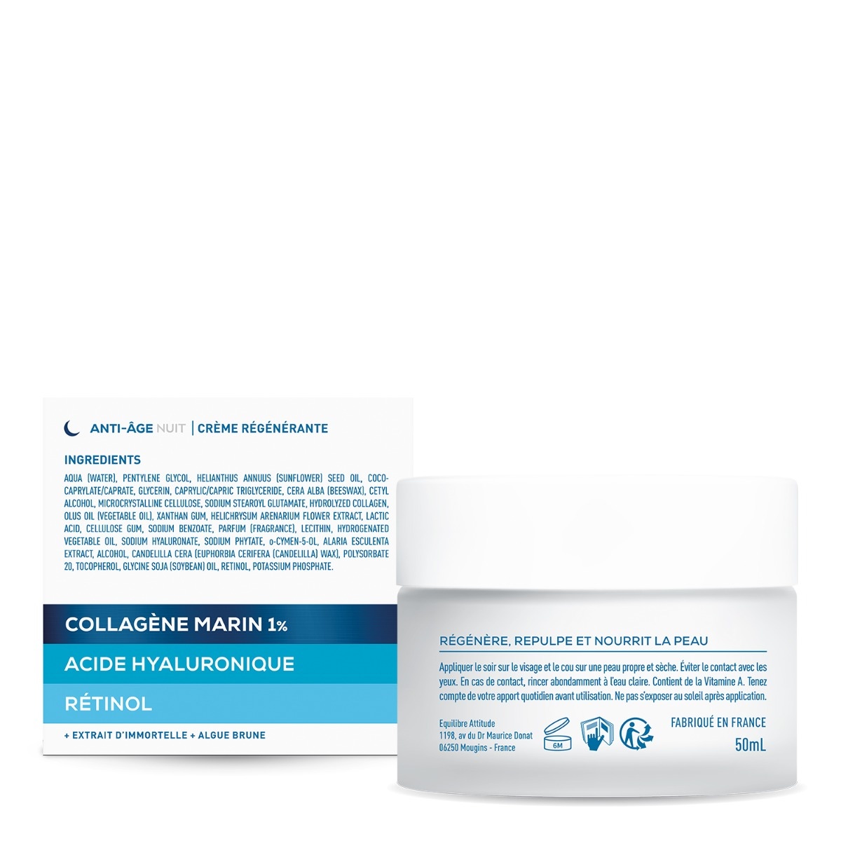 GRANIONS - Crème de nuit anti-âge régénérante - Ingrédients