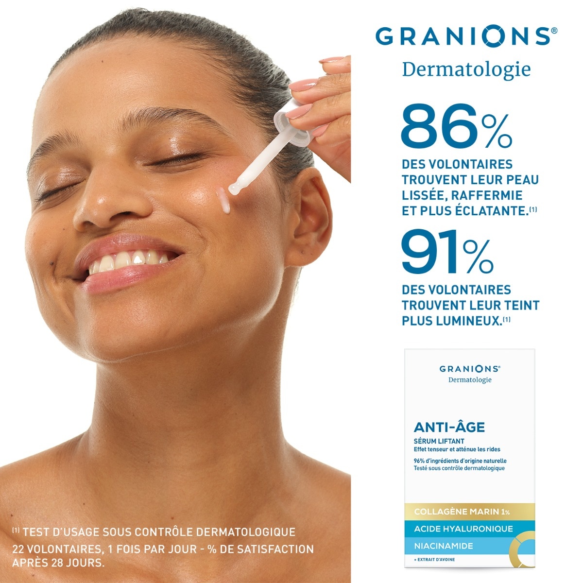 GRANIONS - Sérum anti-âge liftant - Résultas