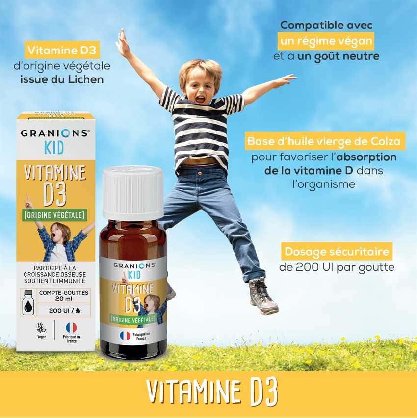 Vitamine D3 - compatbile avec un régime végan