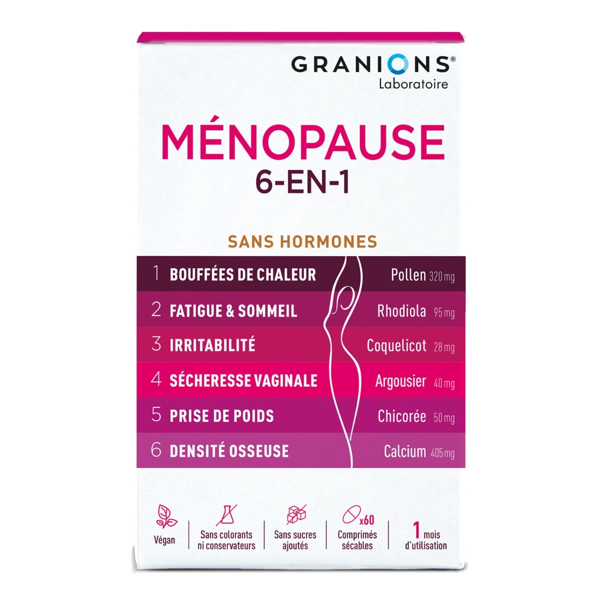 GRANIONS - Ménopause 6-en-1