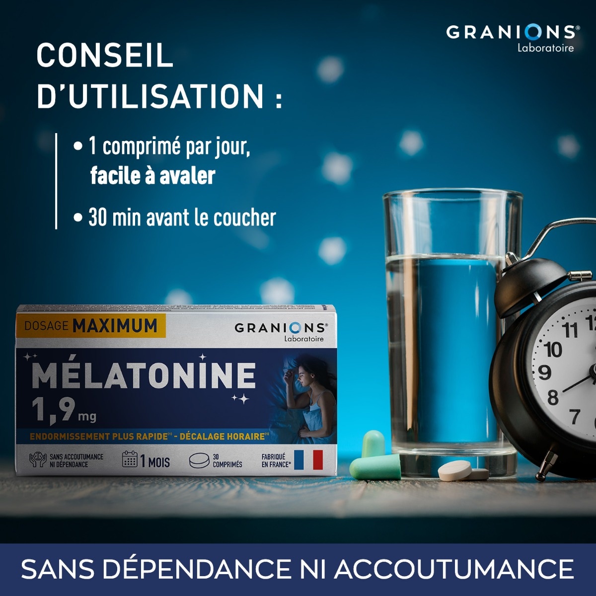 GRANIONS Mélatonine 1,9 mg