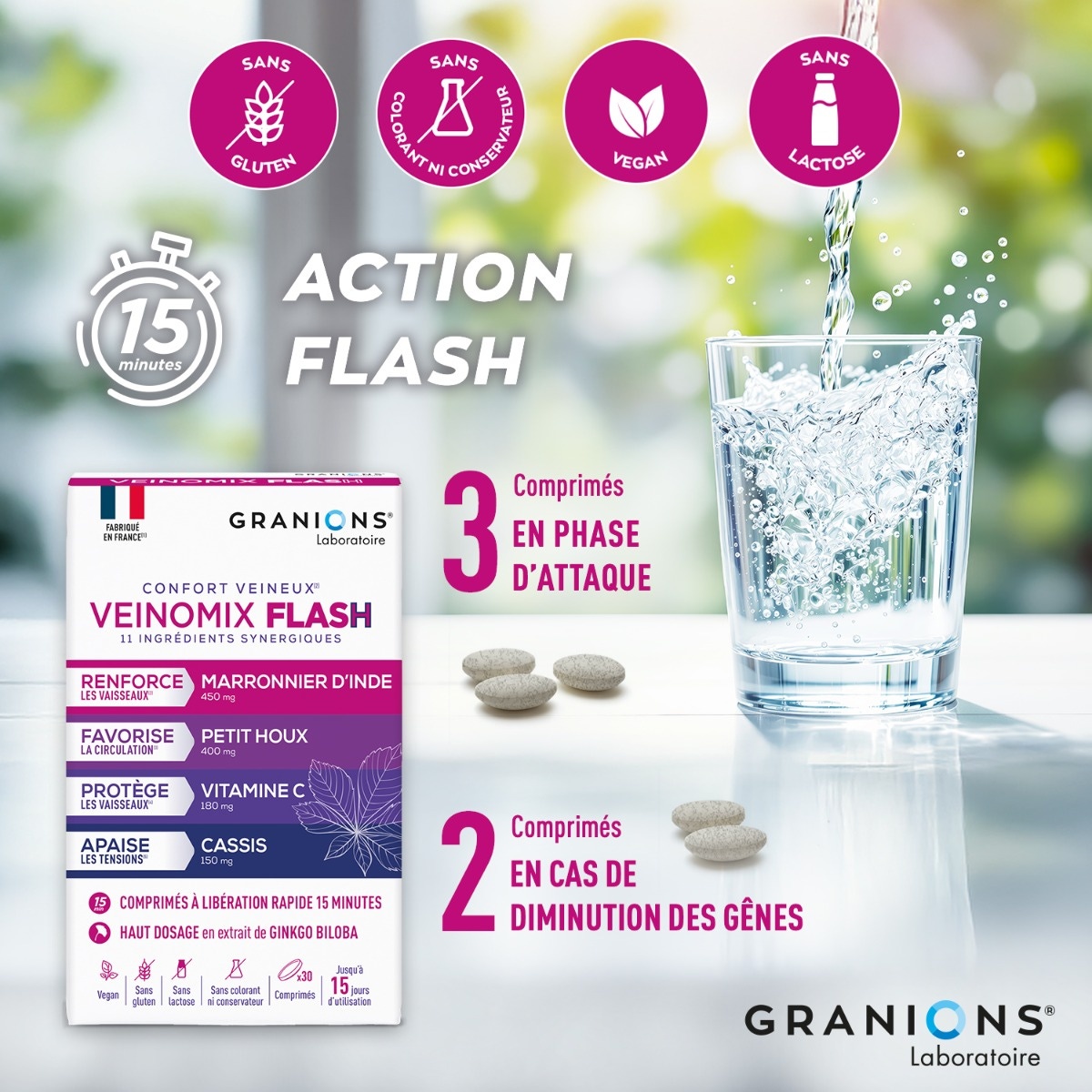 Veinomix flash 1200 mg