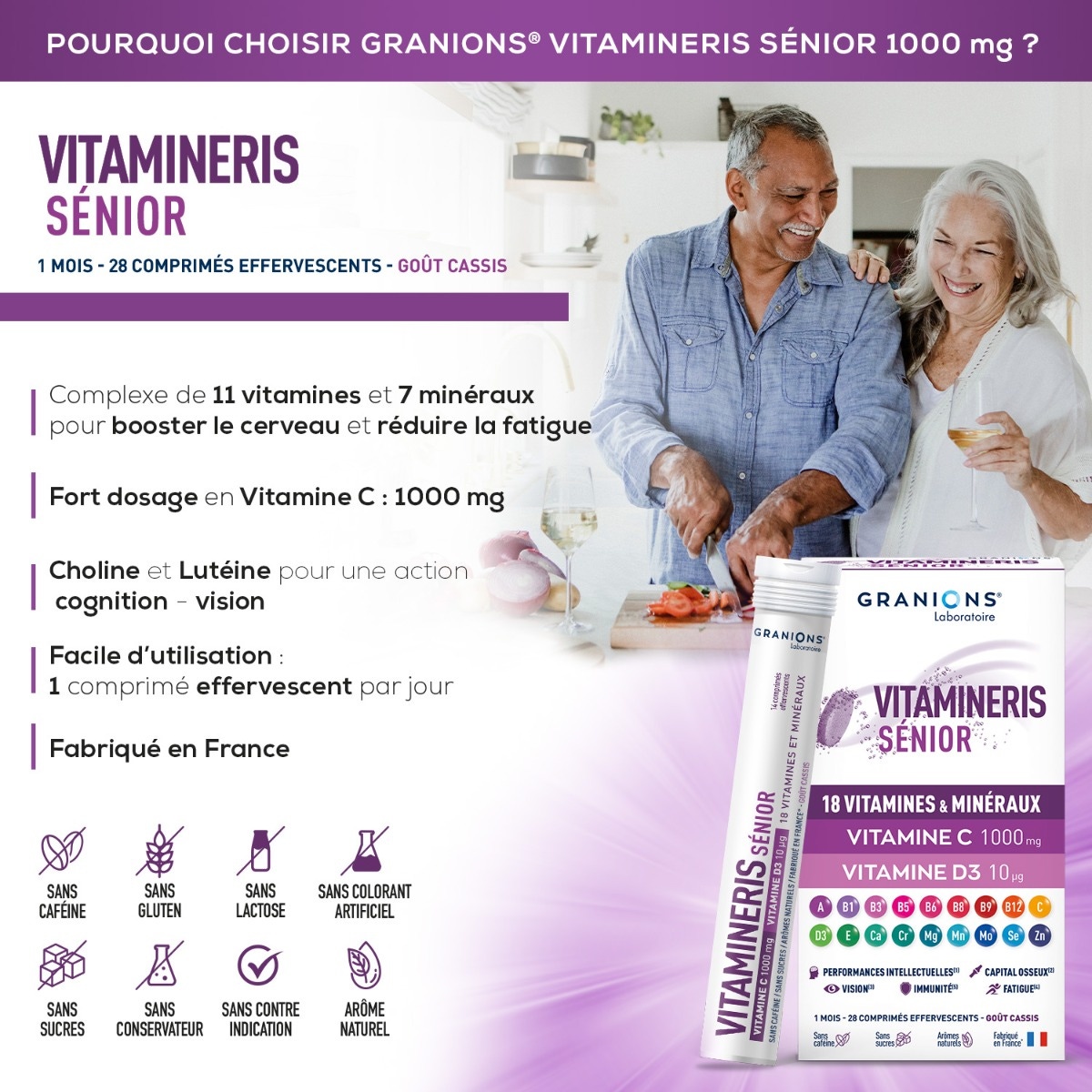 Vitamineris Senior 1000mg - 30 tablets 