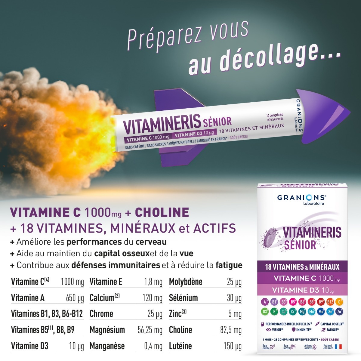 Vitamineris Senior 1000mg - 30 tablets 