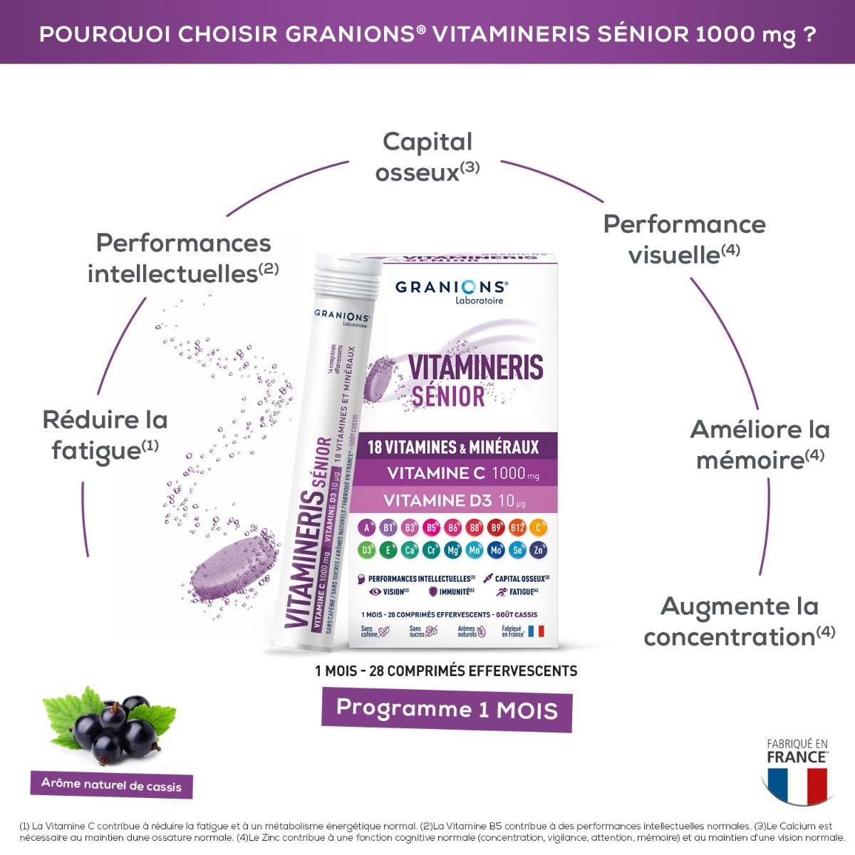 Vitamineris Senior 1000mg - 30 tablets 