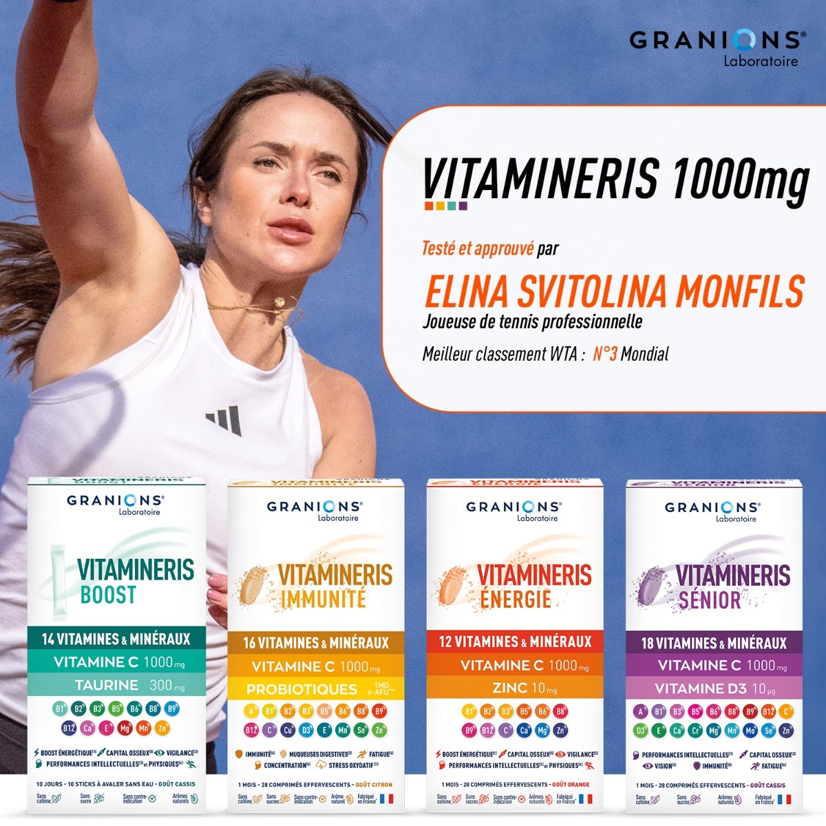 Vitamineris Senior 1000mg - 30 tablets 