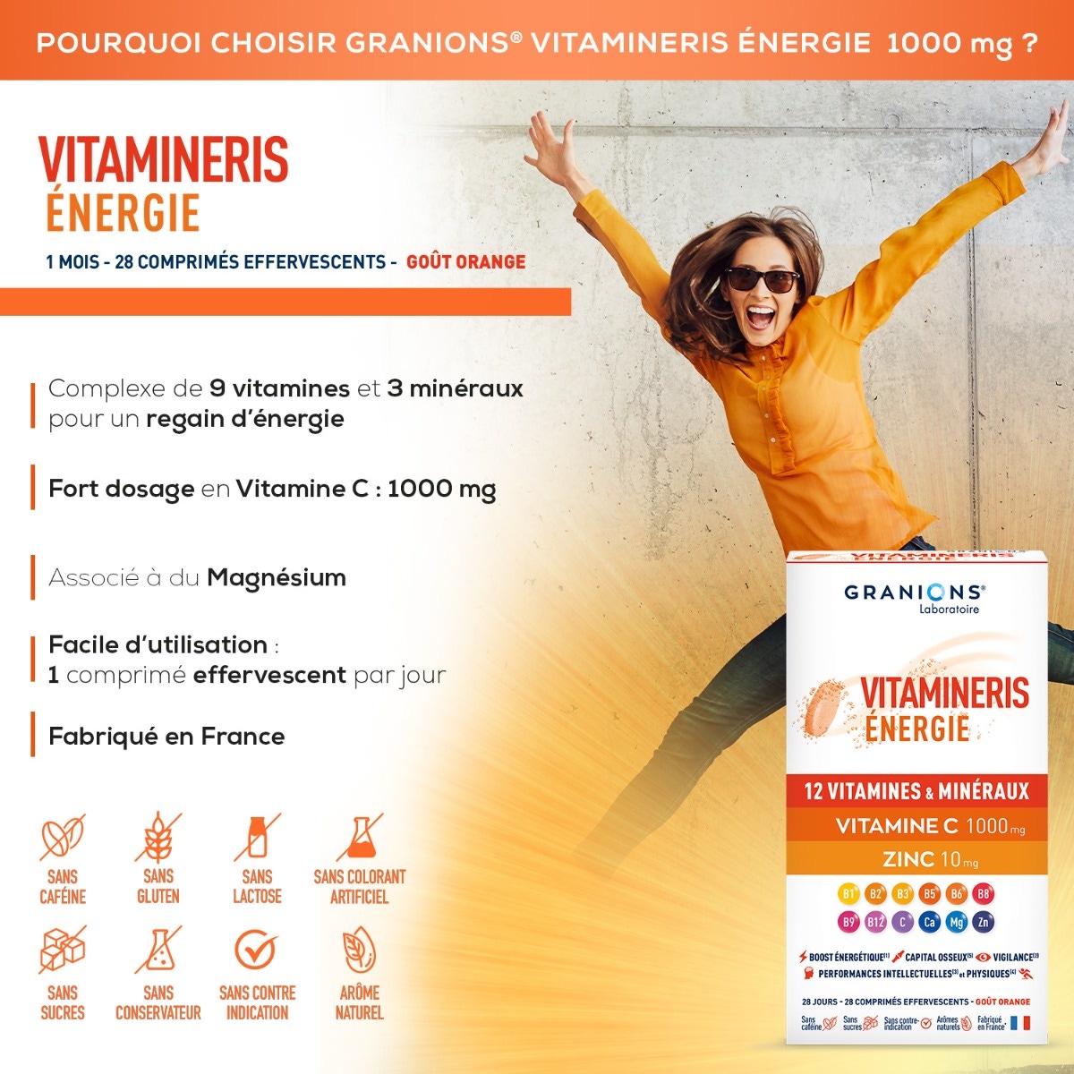 Vitamineris Energy 1000mg - 30 tablets 